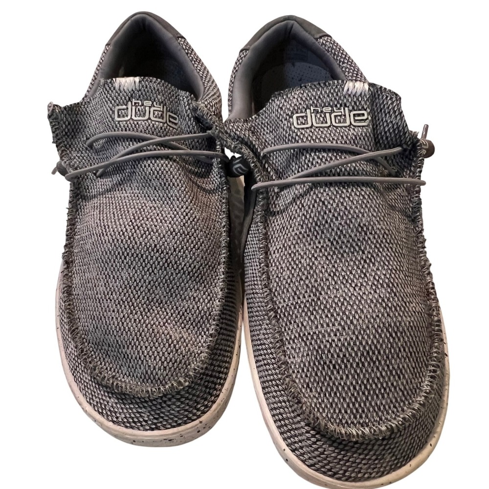 Hey Dude Men's Wally Gray Casual‎ Comfort Loafers Slip On Shoes